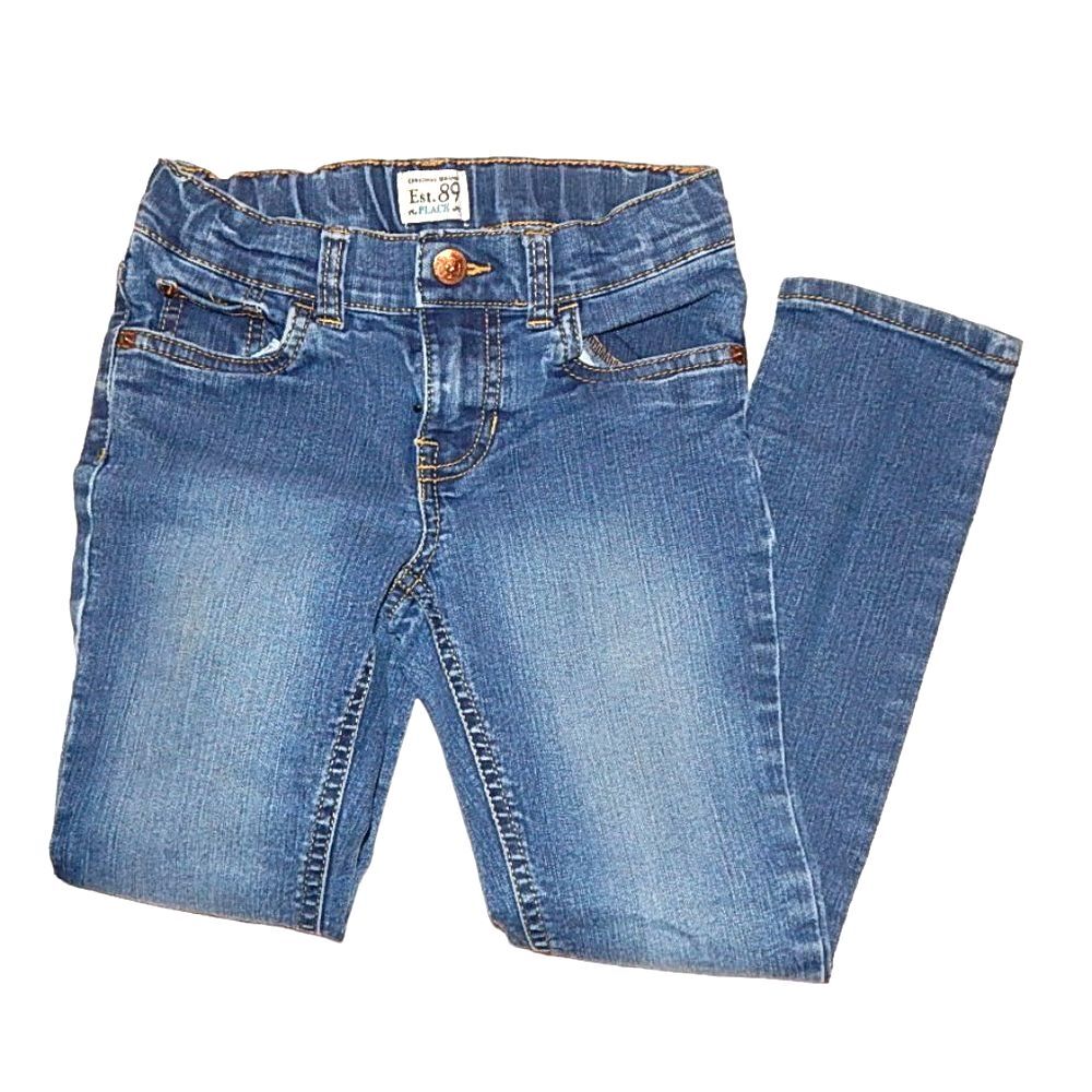 Children’s Place girls 6X/7 super skinny stretch adjustable‑waist jeans